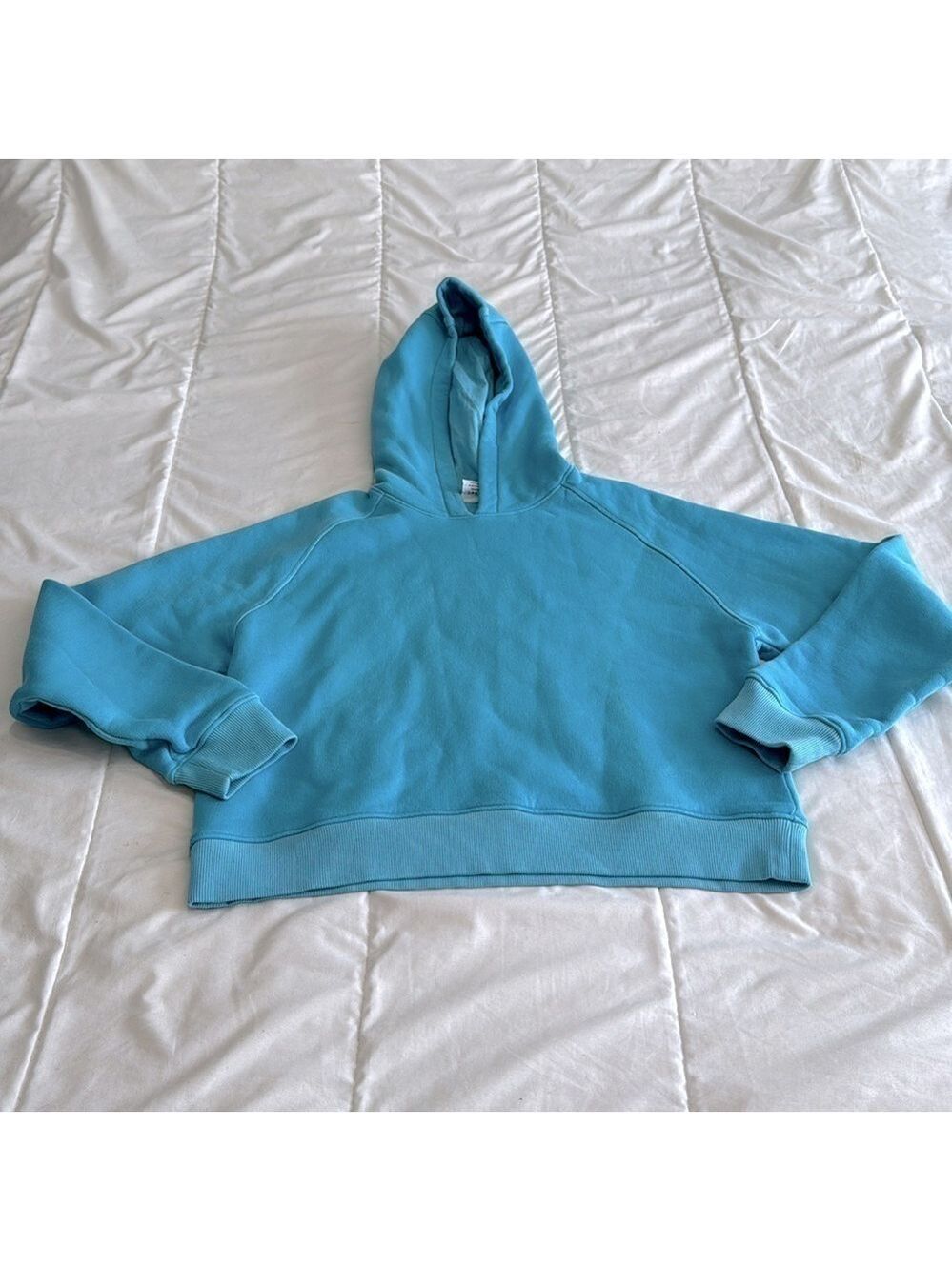 Outdoor Voices Nimbus Blue Cropped Hoodie Sweatshirt Size XS